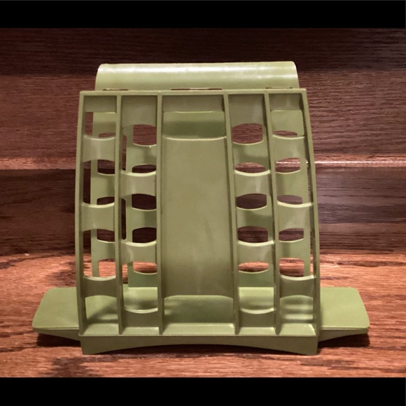 Vintage Avocado Green Napkin Holder - Picture 2 of 7
